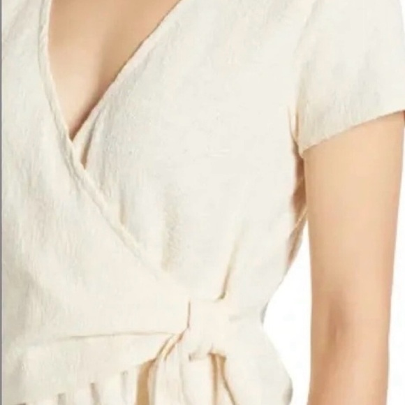 Madewell  Wrap-Tie Top Sz L - Picture 4 of 13
